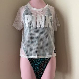 PINK Mesh Top